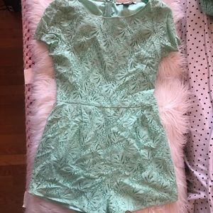 Mint green romper
